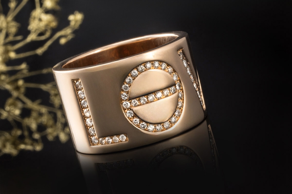 Cartier Love Ring XL Sondermodell mit Diamanten Größe 62 in Roségold 750 