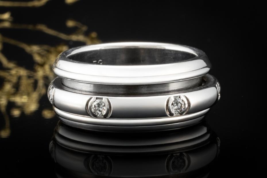 Piaget Ring Possession Drehring mit Diamanten massiv in 750er Weißgold 