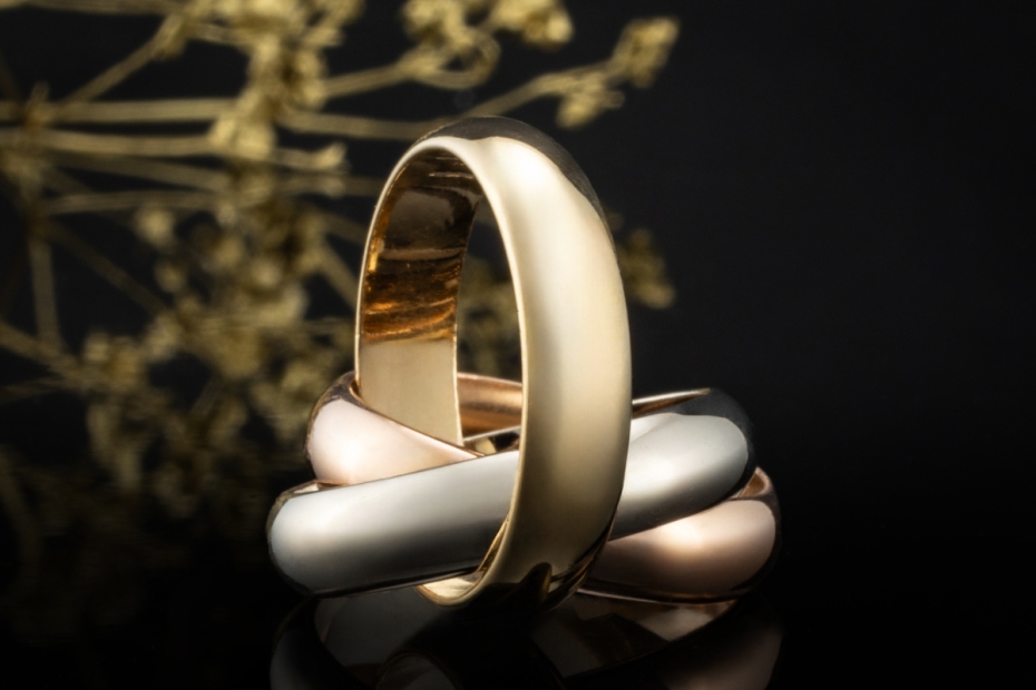 Trinity de Cartier Ring Vintage Modell Roségold Gelbgold Weißgold 750 