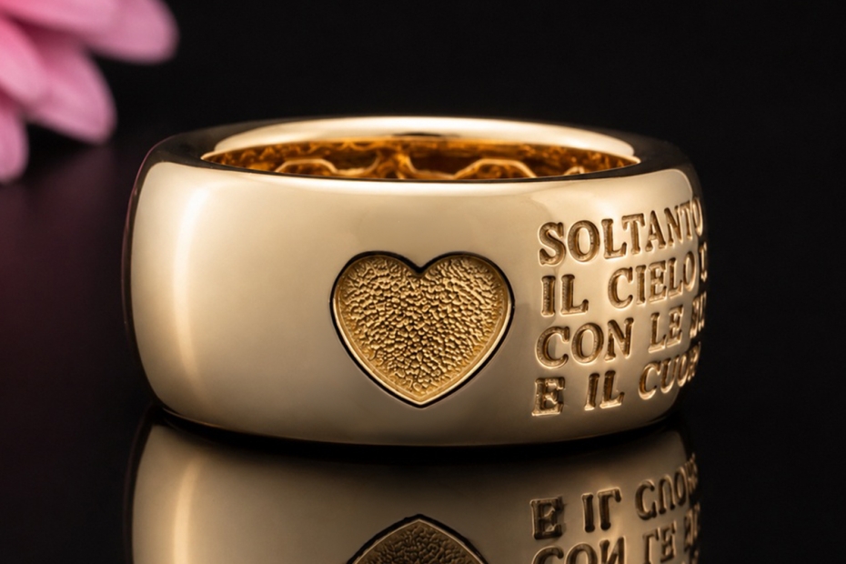 Wempe Herz Ring 750er Roségold Italienische Botschaft Himmel Sterne Meer 
