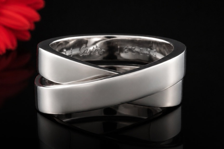 Cartier Paris Ring Nouvelle Vague Neuwertig in 750er Weißgold Größe 54 