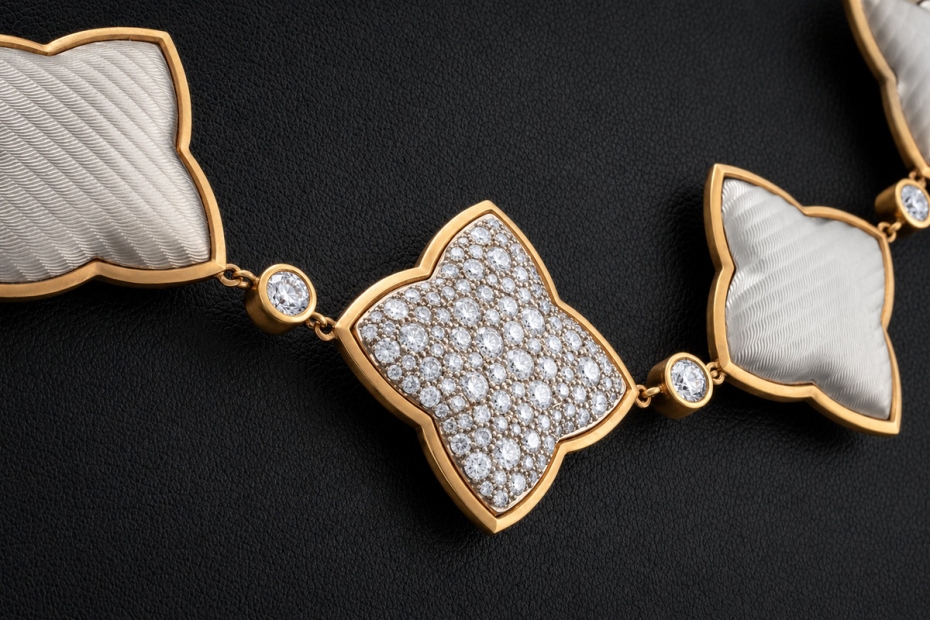 Victor Mayer Collier Heloise 1/25 Limitiert Diamanten Gelbgold Weißgold 