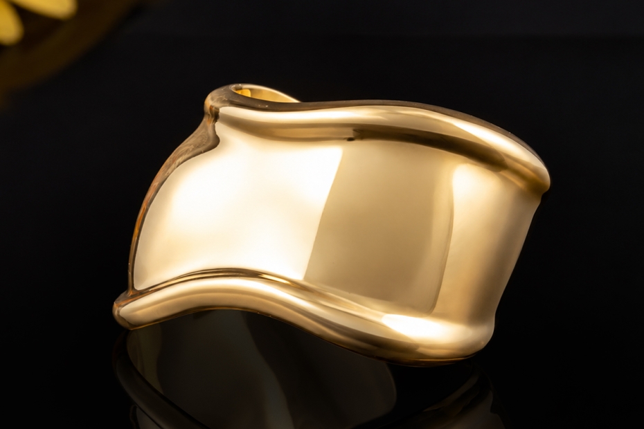 Tiffany Elsa Peretti Bone Cuff Armreif Armspange Small in 750er Gelbgold 