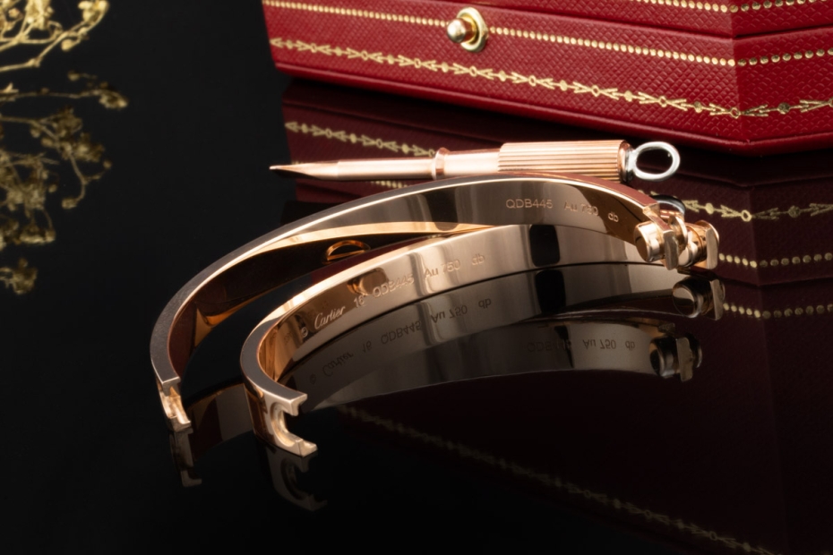 Cartier Love Armreif Armband Bracelet in 750er Roségold Größe 16 OVP 