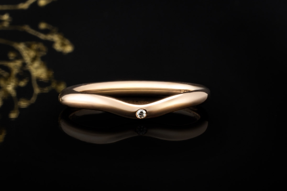 Tiffany & Co. Ring Elsa Peretti Solitär Trauring Diamant 750er Roségold 