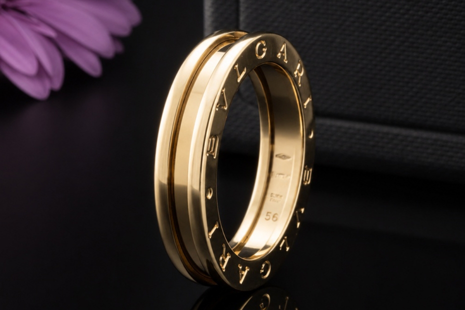 BVLGARI B.zero1 1-Band Ring Klassisch in 750er Gelbgold Größe 56 OVP 