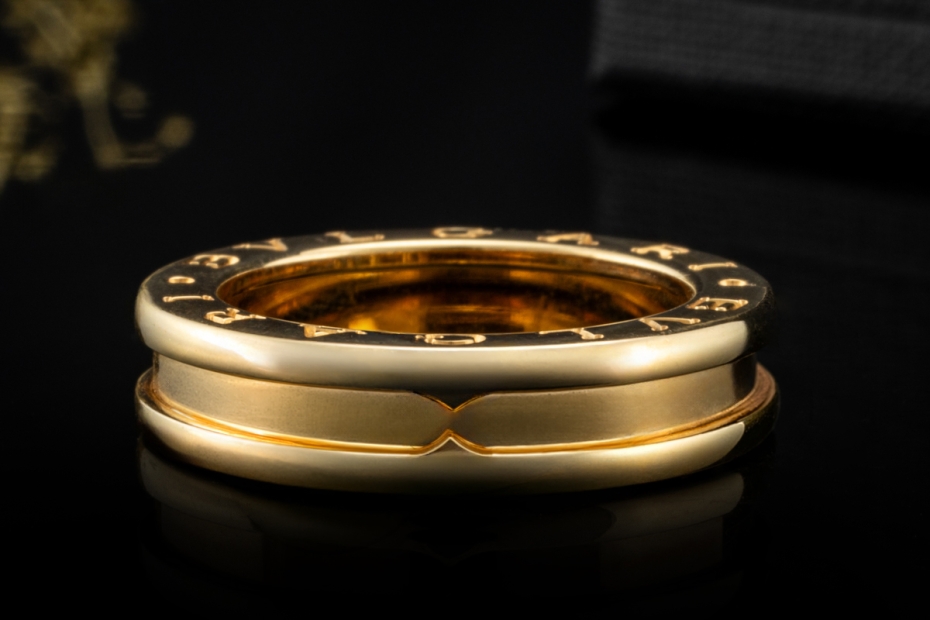 BVLGARI B.zero1 1-Band Ring Klassisch in 750er Gelbgold Größe 50 OVP 