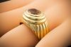 Klassischer Gelbgold Ring mit Citrin 1,70 Carat in 750er Gold 