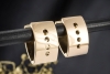 Wellendorff Vintage Ohrringe Creolen Blau Grau Diamanten in Gelbgold 750 