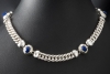 Tiffany & Co Schmuckset Vintage Collier Ring Lapislazuli Silber und Gold 