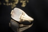 BVLGARI Ring Metropolis mit Quarz facettiert Massive Arbeit Gelbgold 750 