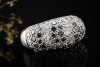 Cartier Ring Sauvage Métissage mit Diamanten Schwarz Weiß 750er Weißgold 