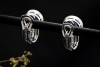BVLGARI NY Haute Couture Ohrringe Creolen Ceylon Saphir Diamant Weißgold 
