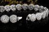 Armband Rundelemente mit Diamanten Goldschmiedearbeit in 750er Weißgold 