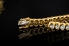 Klassisches Luxus Tennisarmband Armband 4,35 Ct. Diamanten Gelbgold 750 