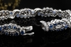Saphir Armband Klassische Goldschmiedearbeit mit Diamanten Weißgold 750 