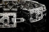 Antikes Armband mit Diamanten und Onyx Vollbesatz in 750er Weissgold 