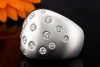 Massiver Ring Sternenhimmel Design aus Diamanten in Weißgold 750 Massiv 