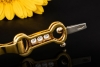 Armband Reitsport Pferdetrense mit Diamanten in Gelbgold 750 Handarbeit 
