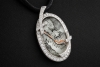 Meissen Collier Mystery Ming Drache Bemaltes Porzellan Weißgold Anhänger 