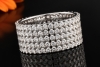 Breiter Ring mit 5 Reihen 3,15 Ct Diamanten Brillanten in 750er Weißgold 