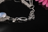 Zoccai Mehrreihiges Armband mit Chalzedon & Aquamarin in 750er Weißgold 