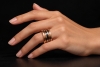 BVLGARI B.zero1 4-Band Ring Zaha Hadid in Roségold mit schwarzer Keramik 