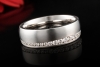 Christian Bauer Memoire Bandring mit Diamanten Seidenmatt in Platin 950 