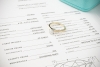 Tiffany & Co Solitär Ring Setting mit Diamant 0,39 Ct in Gelbgold Platin 
