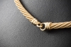 Wellendorff Collier Kette Prinzesse Seidenkordel 45 cm Gelbgold Full Set 