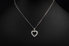 Tiffany & Co. Herz Anhänger mit Diamanten Vintage Modell in 950er Platin 