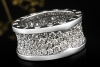 BVLGARI B.zero1 Ring mit Pavé Diamanten Großes Modell in 750er Weißgold 