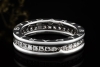 BVLGARI B.zero1 1-Band Memoire Ring Diamanten in 750er Weißgold Größe 54 