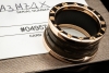 BVLGARI B.zero1 Ring 4-Band Marmor Braun Naturstein 750er Roségold Gr 56 