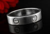 Cartier Love Ring Solitär Ring mit 1 Diamant Brillant 69 in Weißgold 750 