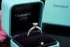 Tiffany & Co Solitär Ring Setting Diamant 0,55 Ct in Platin I love u Set 