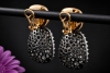 Hollfelder Punk-Couture Ohrringe Ohrhänger Graue Diamanten in 750er Gold 