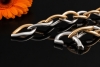 Clioro Armband Italienische Bicolor Handarbeit Weißgold und Roségold 750 