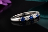 Tiffany & Co. Forever Ring Halbmemoire Saphire & Diamanten in Platin 950 