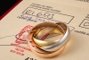 Trinity de Cartier Ring Großes Modell 750er Gold Tricolor Full Set Gr 65 
