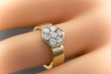Ring mit Brillanten Feuriger Brillantring Bicolor 750er Gelbgold 