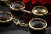 Imposantes Quarz Collier mit Brillanten in 750er Gelbgold 