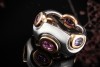 Odenwald Ring Tango Arbeit mit Saphiren Rot Pink 750er Roségold Weißgold 
