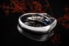 High Jewellery Arbeit Ring intensiver Saphir mit Top Diamanten Weißgold 