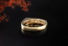 Ring mit Baguette Diamanten Trapezring Goldschmiedearbeit 750er Gelbgold 