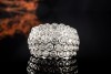 Ring Aufwändige Goldschmiedearbeit mit Diamanten Modern in Weißgold 750 