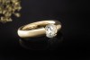 Niessing Spannring Solitär Ring mit Diamant Brillant 1,25 Carat Gelbgold 