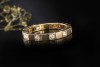 Cartier Lanières Ring Memoire 10 Diamanten Brillanten in 750er Gelbgold 