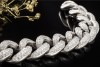 Armband mit 12,75 Ct Diamanten Panzerarmband massiv 139 Gr. Weißgold 750 