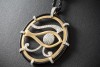 Collier Kette Schutzsymbol Auge des Horus Udjat-Auge Diamanten Gold 750 